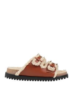 Сандалии Versace, желтовато-коричневый