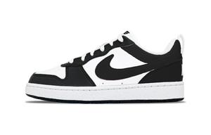 Детские кроссовки для скейтбординга Court Borough, устойчивые к истиранию, низкие, для подростков Nike, черный/белый