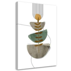 Картина арт-принт KUNSTLOFT Botanical Stacked Shapes, бежевый