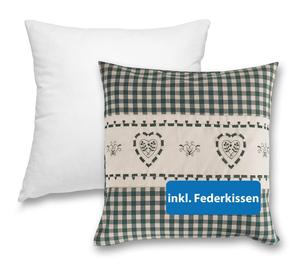 Декоративные подушка wometo, 40x40 см, зеленый/бежевый