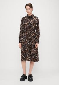 Платье Vero Moda Tall VMHUXLEY SHIRT DRESS, Black/Brown/Black