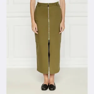 Джинсовая юбка болонья Max&Co., хаки