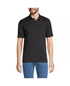 Мужская школьная форма из полиэстера с короткими рукавами-поло Lands' End, черный