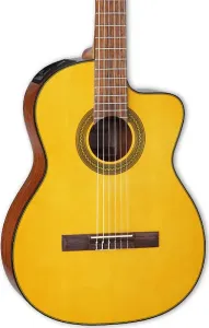 Акустико-электрическая классическая гитара Takamine GC1CE, верхняя дека из ели