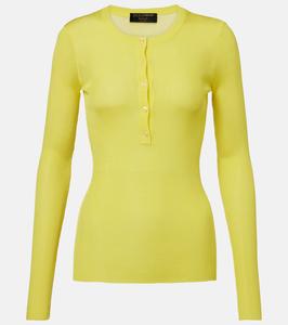 Свитер ребристой вязки Dolce&Gabbana, Green-Yellow