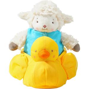 Bunnies By The Bay Плюшевая игрушка утенок ягненок Kiddo Summer Beach Collection Sea Yellow, высота 21 см