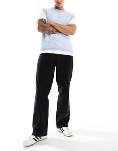 Брюки вельветовые с плоским передом черного цвета Dickies