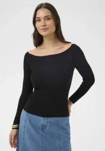 Топ kakiara с вырезом-лодочкой, без длинных рукавов Kaffe, Black Deep