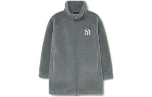 Бархатная куртка женская серый Mlb