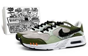 Кроссовки Air Max SC для бега мужские с низким верхом зеленый/черный/белый/оранжевый Nike