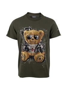 Футболка рокера зеленая Roberto Geissini