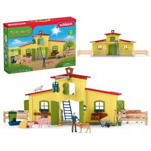 SLH42605 Schleich Farm World - Большая ферма с животными и аксессуарами, набор из 3+ фигурок