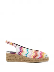 Мюли с зигзагообразным узором Missoni, белый