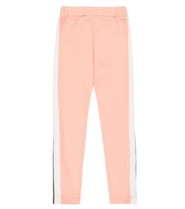 Хлопковые спортивные штаны Palm Angels Kids, Pink White