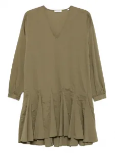 Ярусное платье миди с V-образным вырезом Marc O'Polo, зеленый