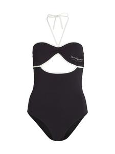 Купальник бандо Karl Lagerfeld Bandeau Swimsuit, черный