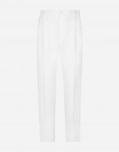 Льняные брюки Dolce & Gabbana, белый