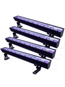 Satisfire Комплект из 4 светодиодных УФ-прожекторов черного цвета