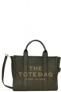 Зеленая сумка-тоут «The Leather Medium» Marc Jacobs