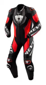 Гоночный костюм Hyperspeed 3 REV'IT!, черный/неоново-красный
