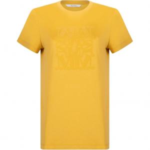 MaxMara Футболка giovane с принтом и бусинами