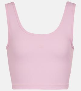 Укороченный топ из смесового джерси Wardrobe.NYC, розовый