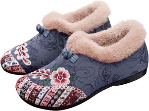 Женские зимние ботинки с теплой подкладкой из искусственного меха, водонепроницаемые утепленные ботинки для улицы, зимние ботинки на каждый день Generic, Grey