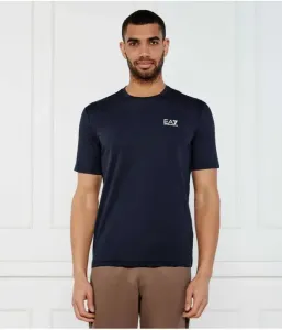 Футболка regular fit Ea7, темно-синий