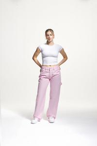 Джинсы свободного кроя ANELA WORKER BAGGY 2Y Studios, розовый