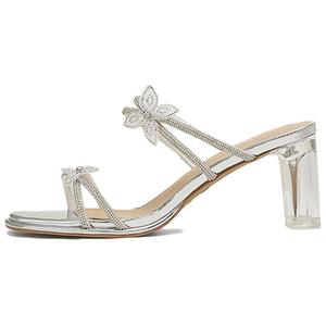 Женские сандалии Quiet Slide TATA, Silver (Ecru Base)