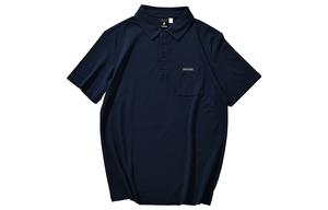 Футболка поло мужская тёмно-синяя Skechers