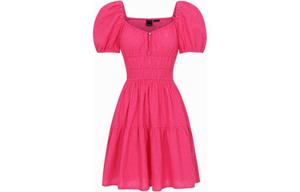 Женское платье с коротким рукавом Pinko розовое