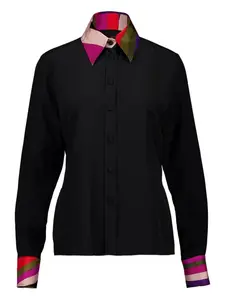 Рубашка с принтом на пуговицах Pucci, черный