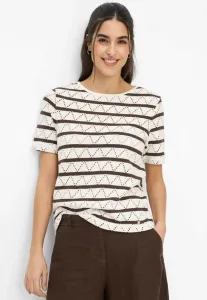 Футболка с принтом style cira Brax, Soft Ecru