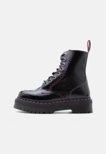 Ботинки на платформе jadon 8 eye, унисекс Dr. Martens, Black Distressed