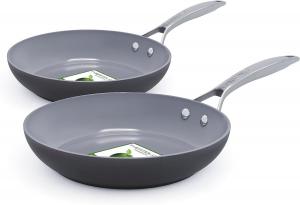 Набор сковород GreenPan Paris Pro Hard Anodized Healthy Ceramic Antistick, 20/25 см, серый