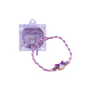 Набор Hello Kitty с милыми мультяшными бусинами и подарочной коробкой - разноцветные браслеты из бусин и шнурки Sanrio, Kuromi DIY Woven Rope Bracelet S333