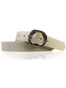 Ремень FRONHOFER Damengürtel goldene Schnalle, кремовый