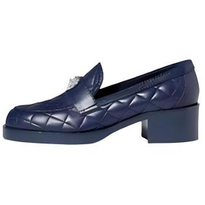 Chanel Лоферы "Ранняя весна" 23C, ширина 5 см, женские, темно-синий