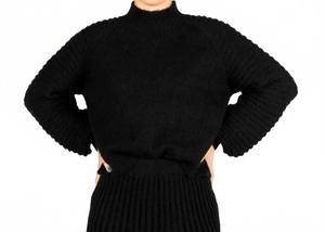 Кашемировый свитер в черном цвете Sincerely Ours