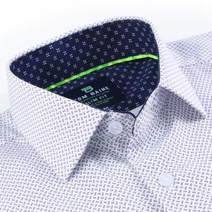 Tom Baine Slim Fit Performance Мужская рубашка с длинным рукавом, белый