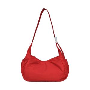 Оксфордская наплечная сумка Regular Unisex Black/Gray TAKI, Dazzling красный