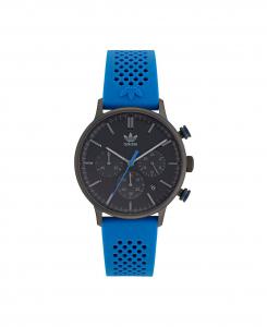 Часы унисекс Chrono Code One Chrono, синий силиконовый ремешок, 40 мм adidas, синий