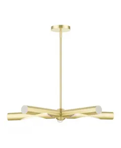 Люстра Acra на 5 ламп Livex, gold-tone