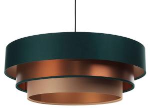 Подвесной светильник BPSKoncept Triniti Dark, бежевый - медный - темно-зеленый