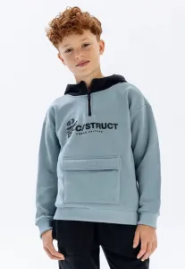 Толстовка с застежкой-молнией до середины груди Minoti, Blue