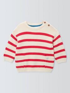Детский джемпер в бретонскую полоску John Lewis, Red