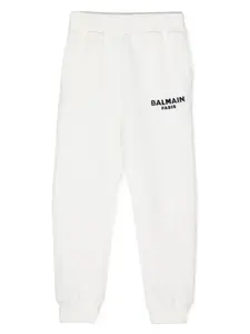 Спортивные брюки с логотипом Balmain Kids, белый
