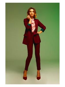 Тканевые брюки & me, цвет granat