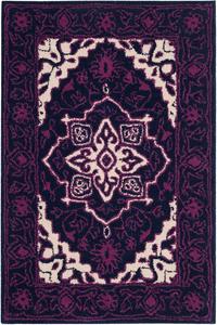 SAFAVIEH Bellagio Collection ковер 61 x 92 см Purple / Ivory BLG597A ручной работы медальон премиум шерсть